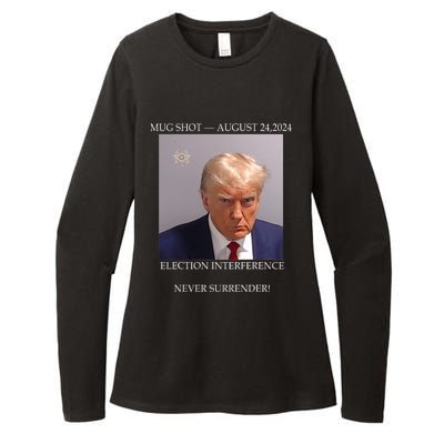 Donald Trump Mug Shot August 24 2024 Election Interference Womens CVC Long Sleeve Shirt