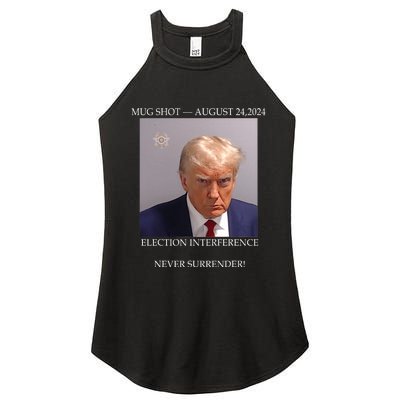 Donald Trump Mug Shot August 24 2024 Election Interference Women's Perfect Tri Rocker Tank