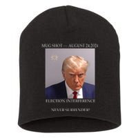 Donald Trump Mug Shot August 24 2024 Election Interference Short Acrylic Beanie