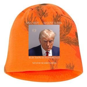 Donald Trump Mug Shot August 24 2024 Election Interference Kati - Camo Knit Beanie