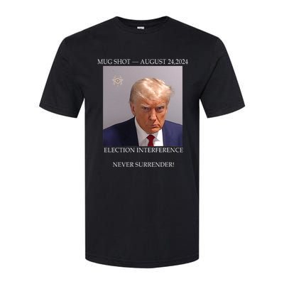 Donald Trump Mug Shot August 24 2024 Election Interference Softstyle CVC T-Shirt