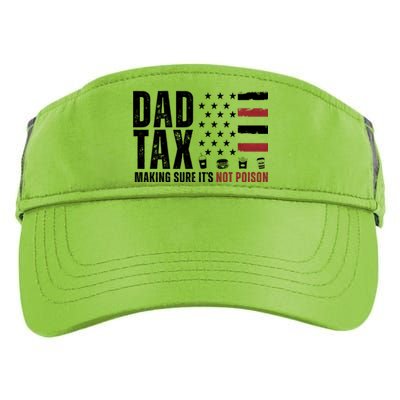 Dad Tax Making Sure ItS Not Poison Usa Flag Adult Drive Performance Visor