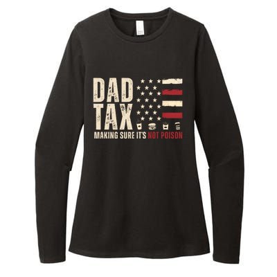 Dad Tax Making Sure ItS Not Poison Usa Flag Womens CVC Long Sleeve Shirt