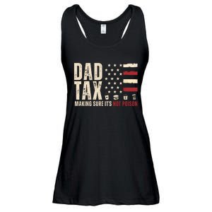 Dad Tax Making Sure ItS Not Poison Usa Flag Ladies Essential Flowy Tank