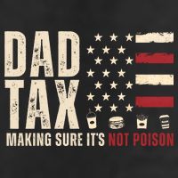 Dad Tax Making Sure ItS Not Poison Usa Flag Golf Towel