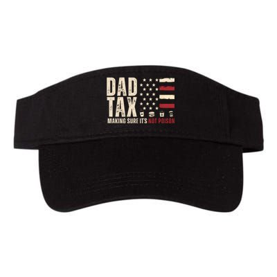 Dad Tax Making Sure ItS Not Poison Usa Flag Valucap Bio-Washed Visor