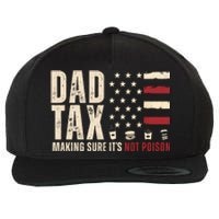 Dad Tax Making Sure ItS Not Poison Usa Flag Wool Snapback Cap