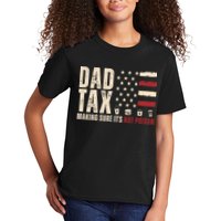 Dad Tax Making Sure ItS Not Poison Usa Flag Kids T-Shirt