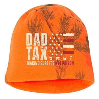 Dad Tax Making Sure ItS Not Poison Usa Flag Kati - Camo Knit Beanie