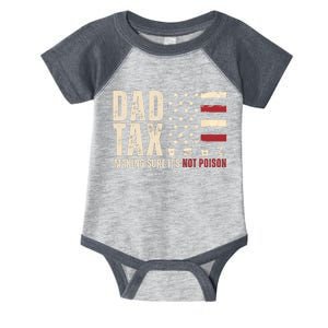 Dad Tax Making Sure ItS Not Poison Usa Flag Infant Baby Jersey Bodysuit