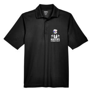 Donald Trump Middle Finger Funny Haters Gonna Hate President Men's Origin Performance Pique Polo