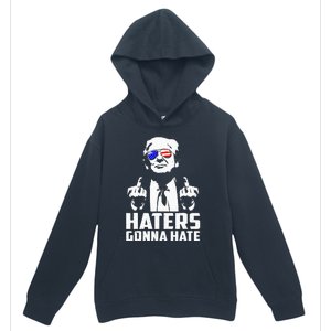 Donald Trump Middle Finger Funny Haters Gonna Hate President Urban Pullover Hoodie