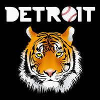 Distressed Tiger Mascot Cool Detroit Tiger Design Cooling Performance Crew T-Shirt