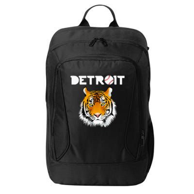 Distressed Tiger Mascot Cool Detroit Tiger Design City Backpack