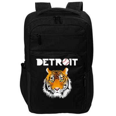 Distressed Tiger Mascot Cool Detroit Tiger Design Impact Tech Backpack