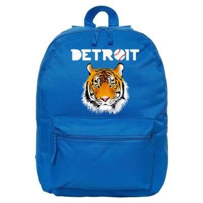 Distressed Tiger Mascot Cool Detroit Tiger Design 16 in Basic Backpack