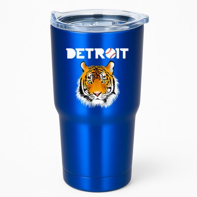 Distressed Tiger Mascot Cool Detroit Tiger Design Tumbler