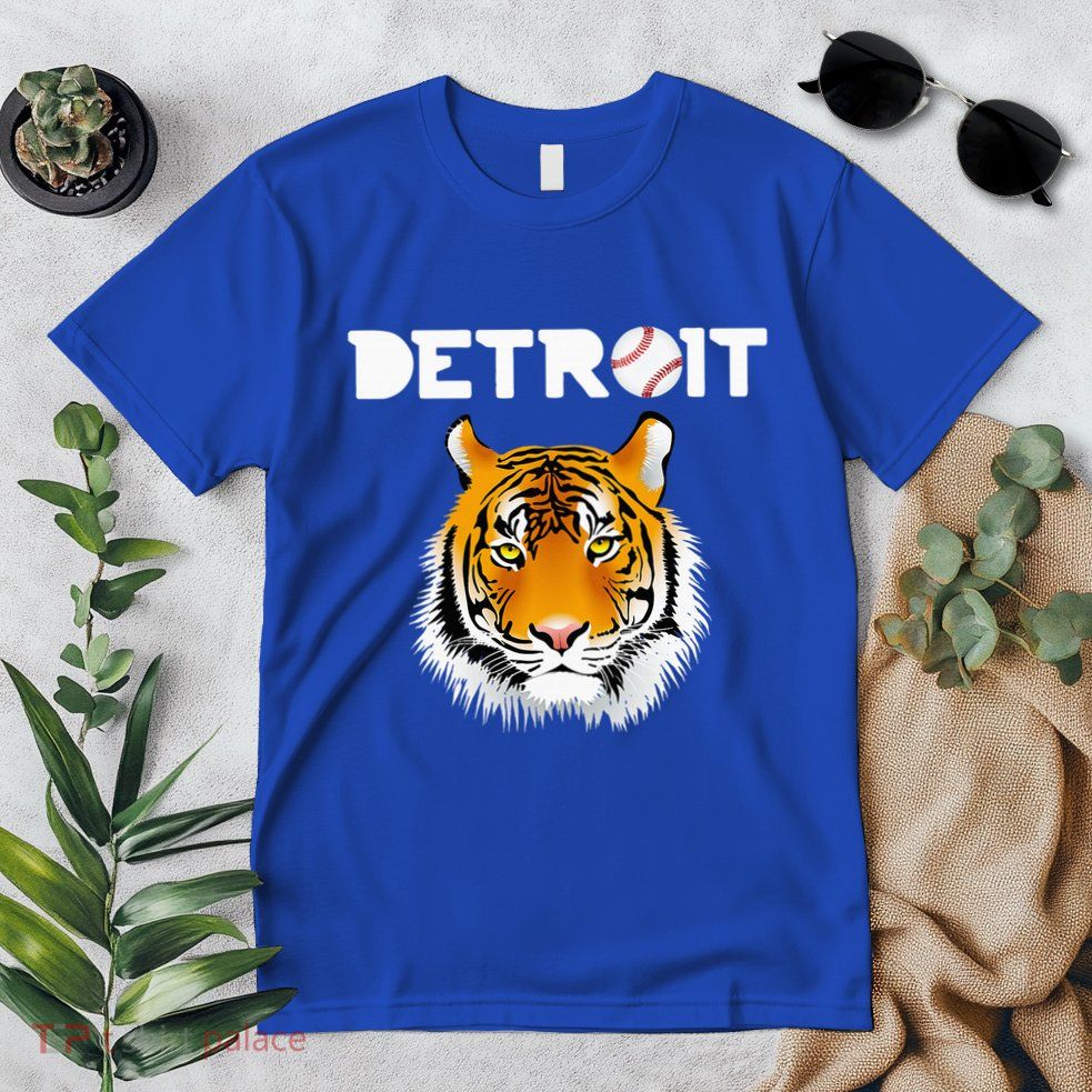 Distressed Tiger Mascot Cool Detroit Tiger Design Premium T-Shirt