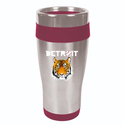 Distressed Tiger Mascot Cool Detroit Tiger Design 16oz Travel Tumbler