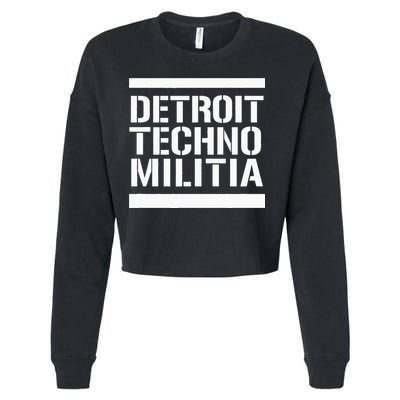 Detroit Techno Militia Cropped Pullover Crew