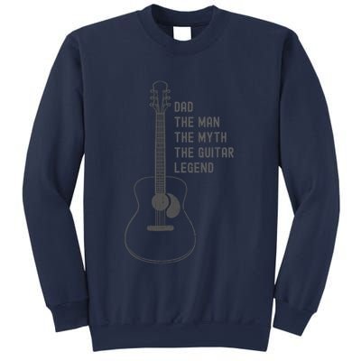 Dad The Man The Myth The Guitar Legend Guitar Dad Sweatshirt