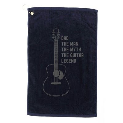 Dad The Man The Myth The Guitar Legend Guitar Dad Golf Towel