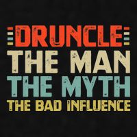 Druncle The Man The Myth The Bad Influence Ladies PosiCharge Tri-Blend Wicking Tank
