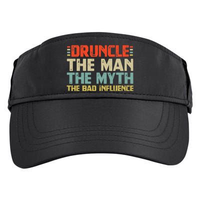 Druncle The Man The Myth The Bad Influence Adult Drive Performance Visor