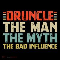 Druncle The Man The Myth The Bad Influence Sustainable Knit Beanie