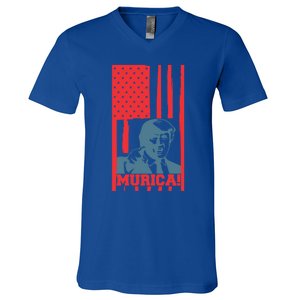 Donald Trump Merica Gift V-Neck T-Shirt