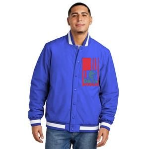 Donald Trump Merica Gift Insulated Varsity Jacket