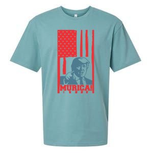 Donald Trump Merica Gift Sueded Cloud Jersey T-Shirt