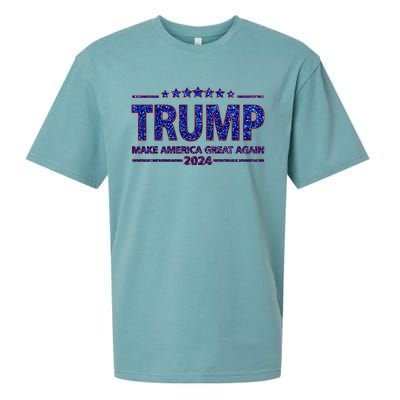 Donald Trump Make America Great Again 2024 Sueded Cloud Jersey T-Shirt