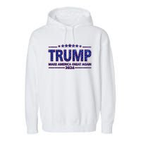 Donald Trump Make America Great Again 2024 Garment-Dyed Fleece Hoodie