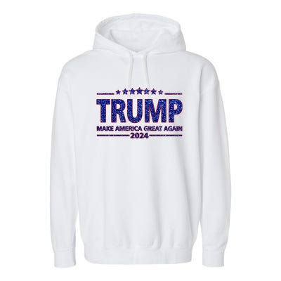 Donald Trump Make America Great Again 2024 Garment-Dyed Fleece Hoodie