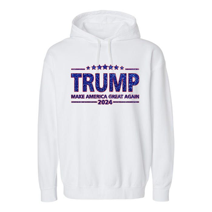 Donald Trump Make America Great Again 2024 Garment-Dyed Fleece Hoodie