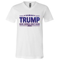 Donald Trump Make America Great Again 2024 V-Neck T-Shirt