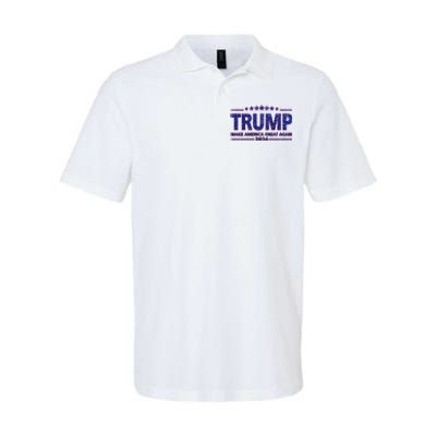 Donald Trump Make America Great Again 2024 Softstyle Adult Sport Polo