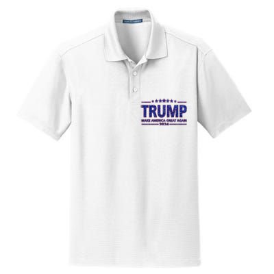 Donald Trump Make America Great Again 2024 Dry Zone Grid Polo