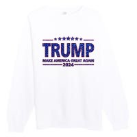 Donald Trump Make America Great Again 2024 Premium Crewneck Sweatshirt