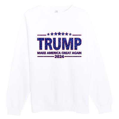 Donald Trump Make America Great Again 2024 Premium Crewneck Sweatshirt