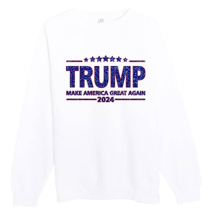 Donald Trump Make America Great Again 2024 Premium Crewneck Sweatshirt