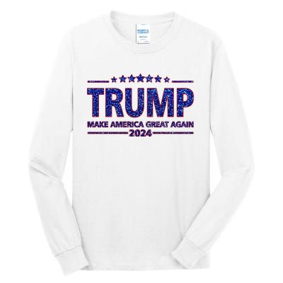 Donald Trump Make America Great Again 2024 Tall Long Sleeve T-Shirt