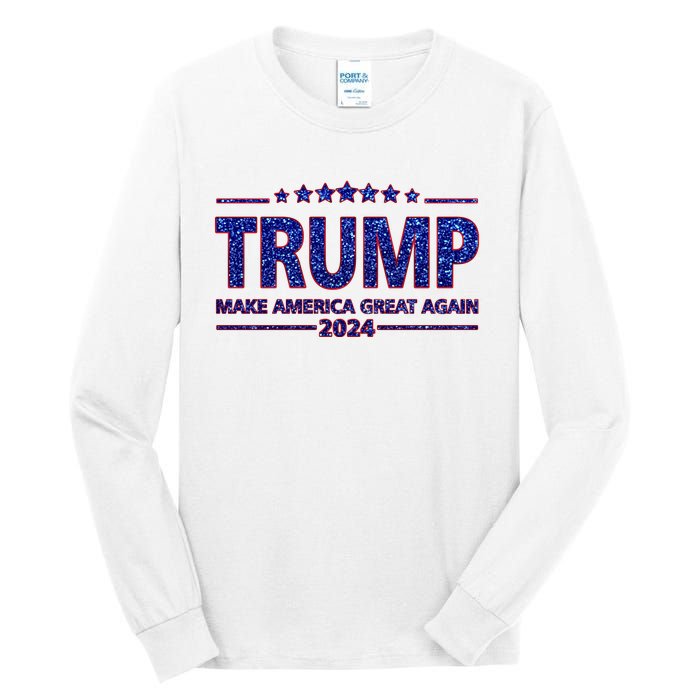 Donald Trump Make America Great Again 2024 Tall Long Sleeve T-Shirt