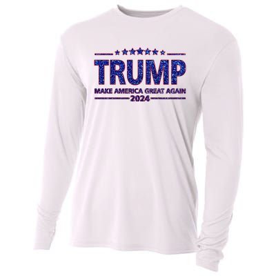 Donald Trump Make America Great Again 2024 Cooling Performance Long Sleeve Crew