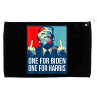 Donald Trump Middle Finger Biden Harris America Republican Grommeted Golf Towel