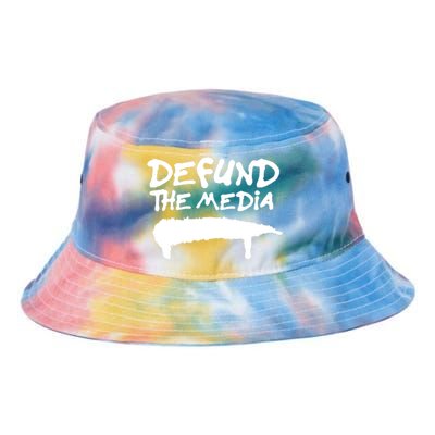 Defund The Media Tie Dye Newport Bucket Hat