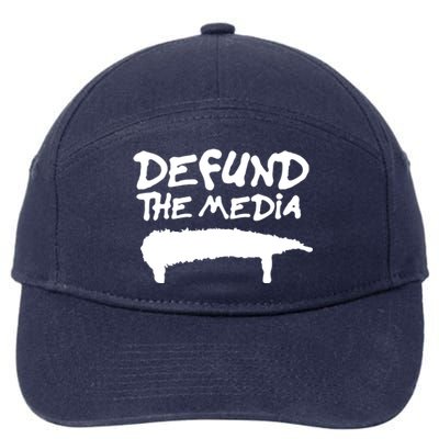 Defund The Media 7-Panel Snapback Hat