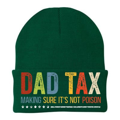 Dad Tax Making Sure ItS Not P.O.I.S.O.N Fathers Day Knit Cap Winter Beanie