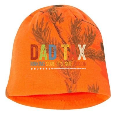 Dad Tax Making Sure ItS Not P.O.I.S.O.N Fathers Day Kati - Camo Knit Beanie